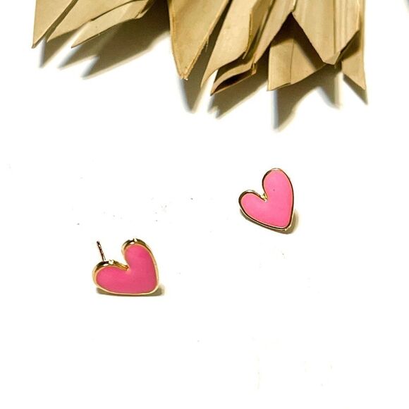 Dainty heart earrings #596 - Picture 2 of 5